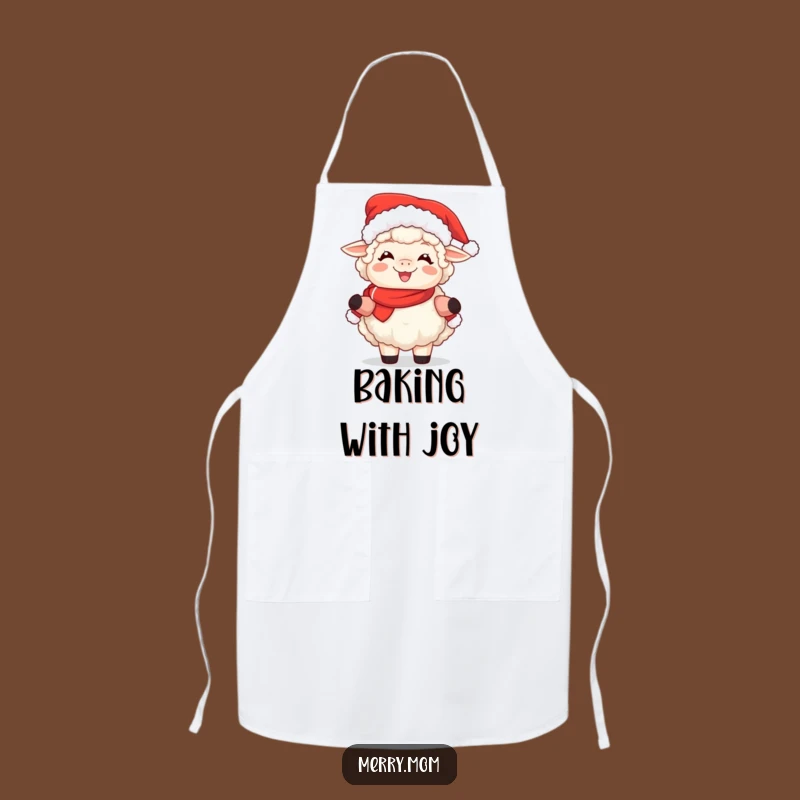 Funny Sheep Mrs. Claus Apron - Hilarious Kitchen Wear for Bakers