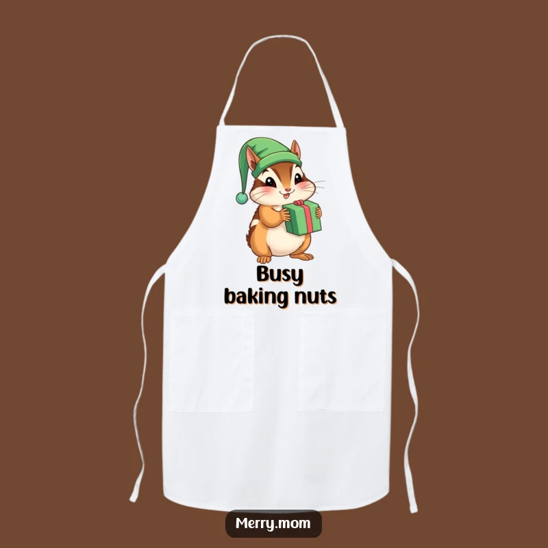 Funny Chipmunk Elf Apron - Hilarious Kitchen Wear for Bakers