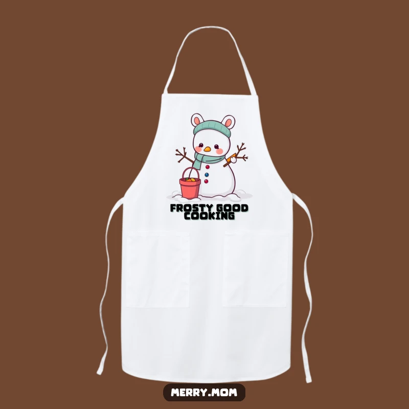 Funny Animal Snowman Apron: Winter Creator Kitchen Wear, Hilarious Funny Gift