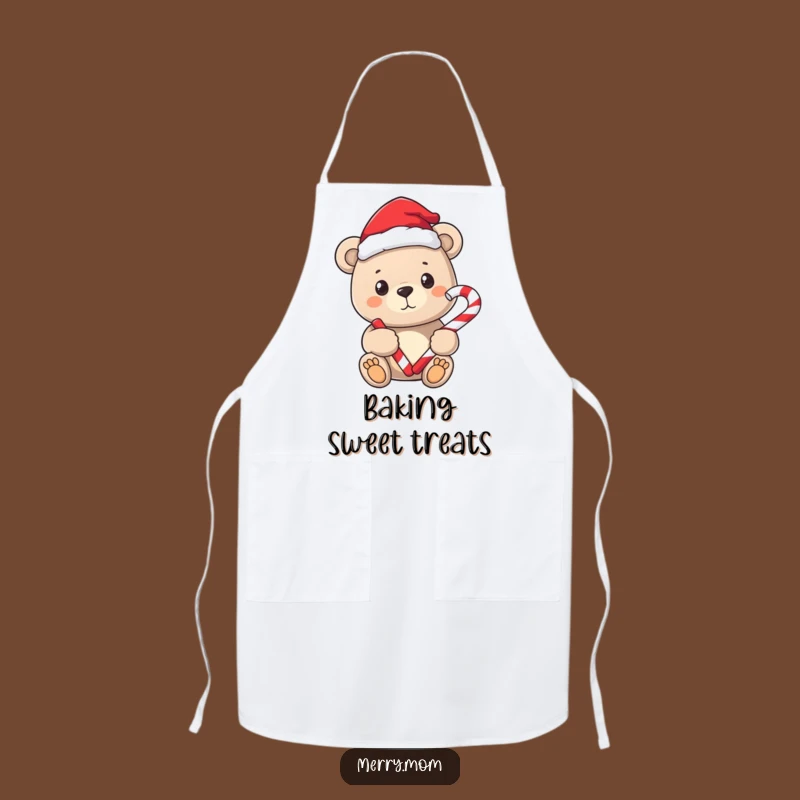 Funny Bear Santa Apron - Hilarious Kitchen Wear for Sweet Bakers