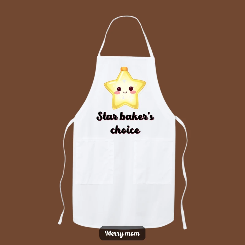 Funny Christmas Star Apron for Shining Bright in the Kitchen