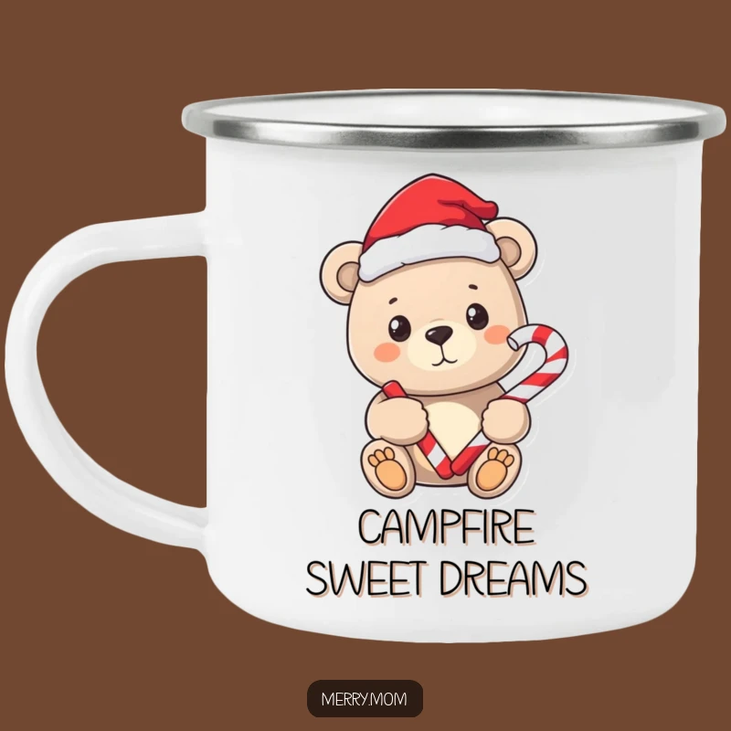 Funny Bear Santa Camping Mug - Durable & Sweet Outdoor Gift