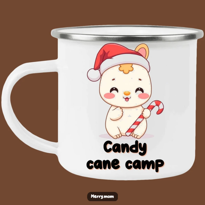 Funny Santa Animal Camping Mug: Rugged Cheerful Candy Cane Cup, Perfect Funny Gift