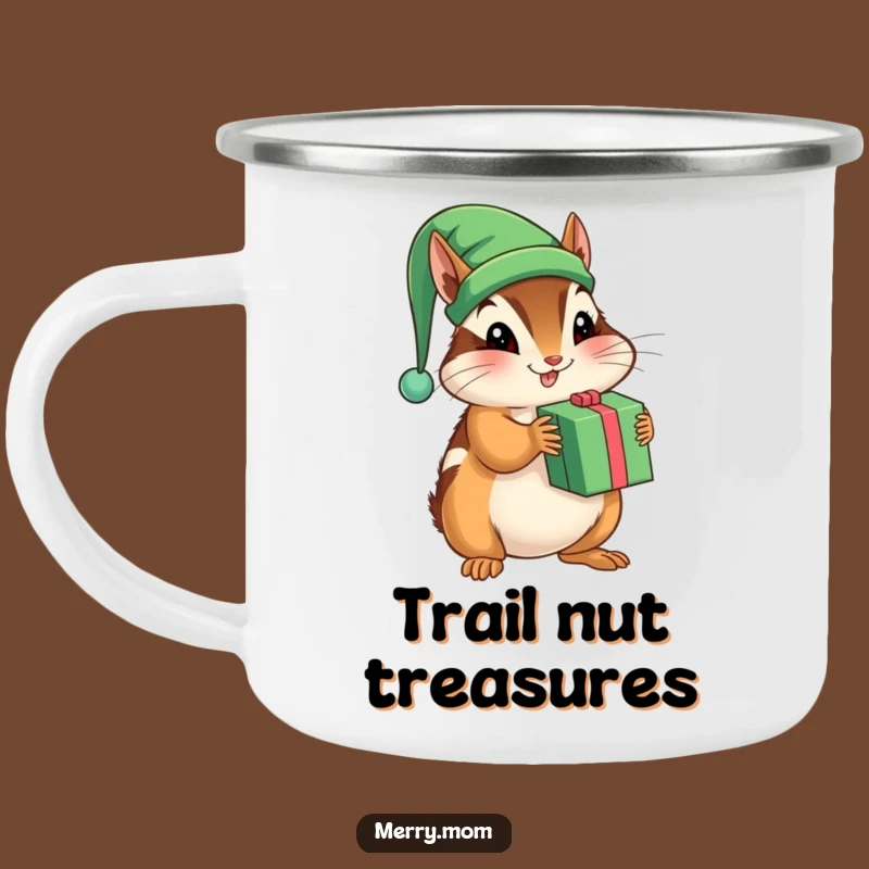 Funny Chipmunk Elf Camping Mug - Durable & Playful Outdoor Gift