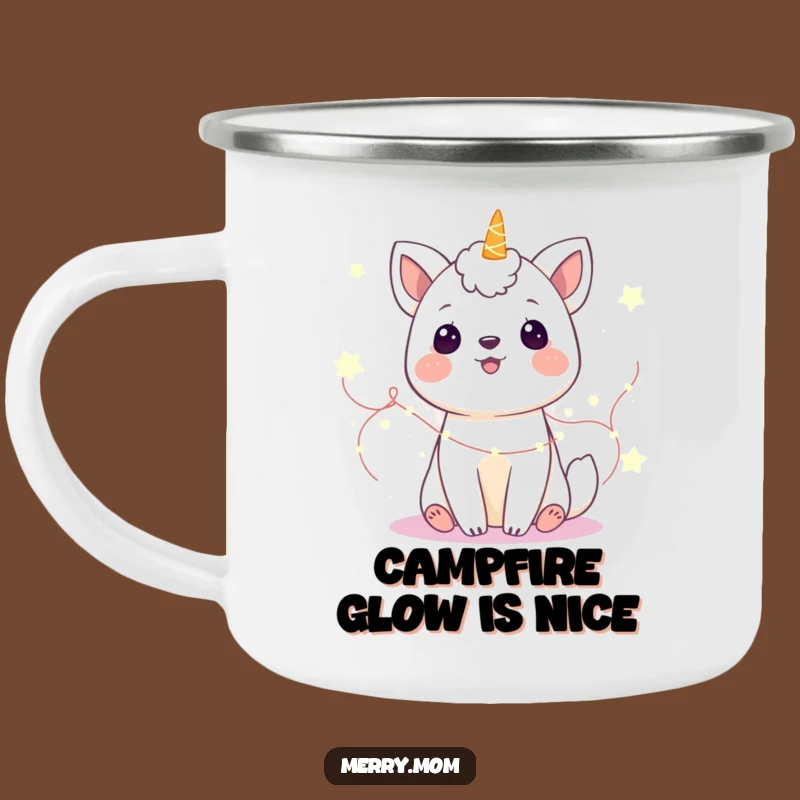 Funny Gleeful Animal Fairy Lights Camping Mug: Magical Outdoor Cup, Great Funny Gift