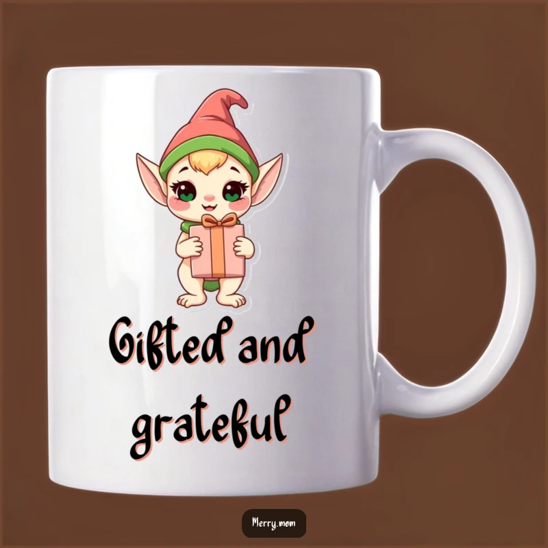 Funny Elf Animal Mug: Happy Gift Holder, Festive Cheer, Perfect Funny Gift!