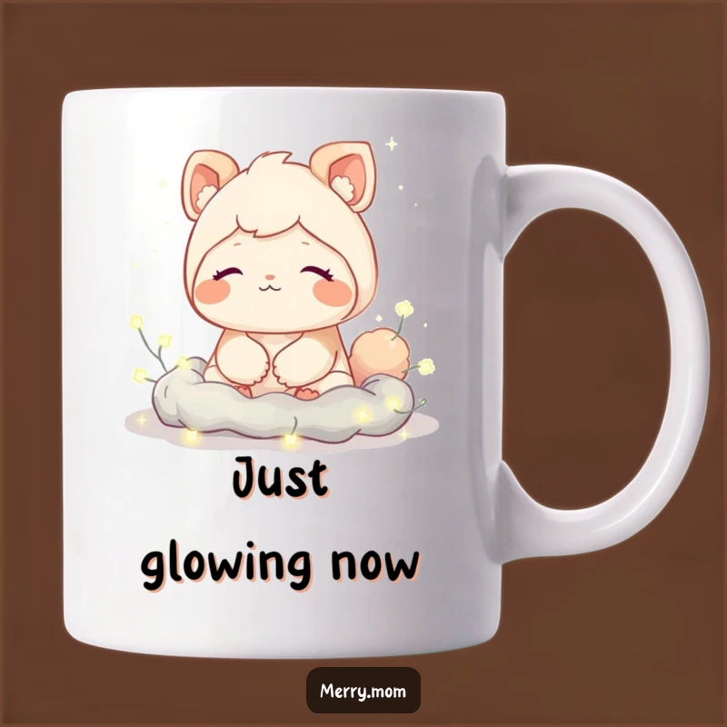 Funny Cozy Creature Mug: Contented Sigh Design, Relaxing Funny Gift