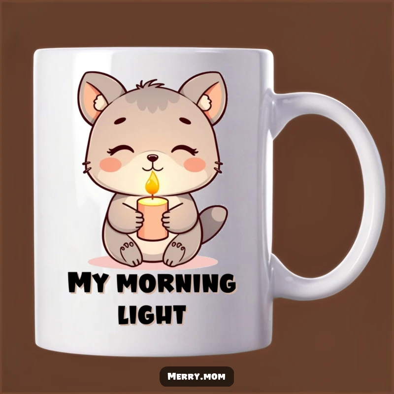 Funny Animal Candle Mug - Serene Glow for Peaceful Mornings