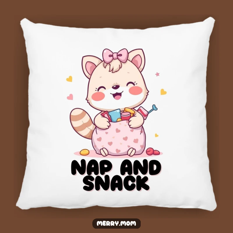 Funny Happy Animal Pillow - Cozy Treat Bag Comfort Gift