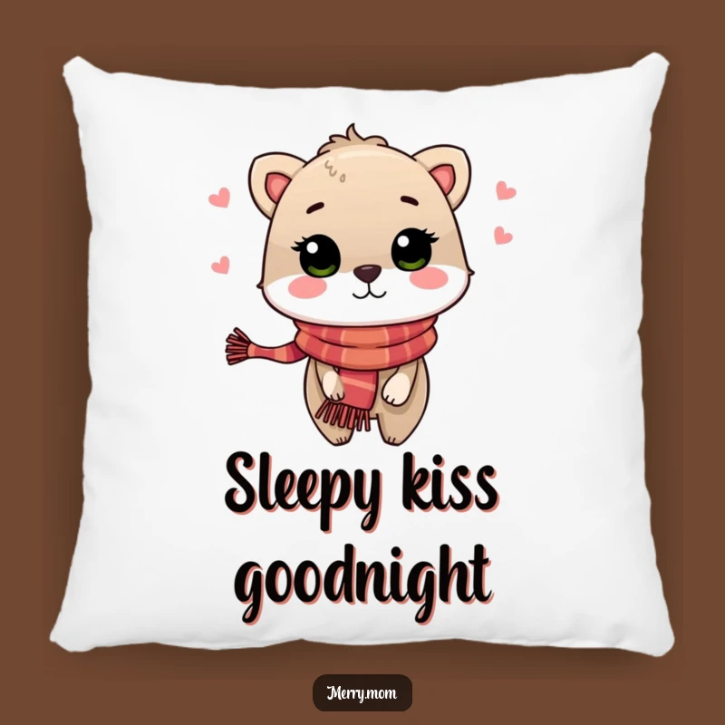 Festive Animal Kiss Pillow: Soft Cheer, Cozy Affection, Perfect Gift for Comfort