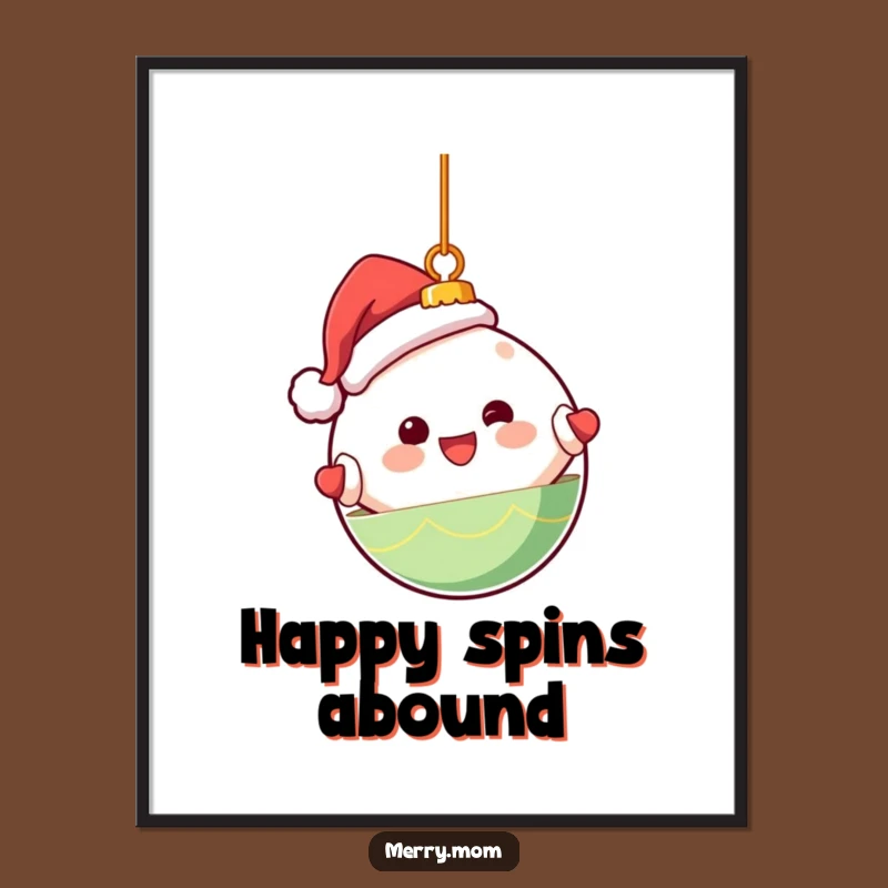 Funny Kawaii Ornament Digital Art - Instant Holiday Cheer Decor!