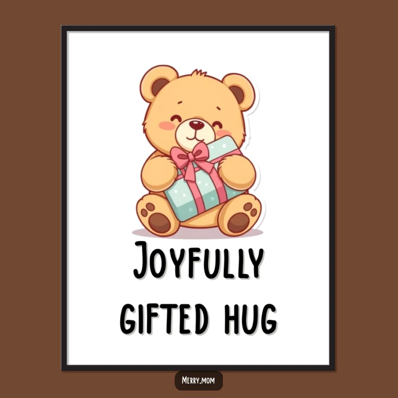 Funny Teddy Bear Digital Art: Decorate with Hugs and Presents!