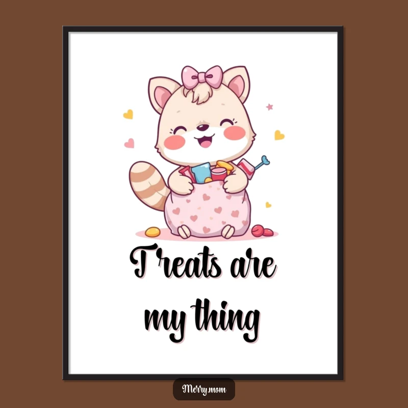 Funny Happy Animal Treat Bag Digital Print - Instant Joy Decor