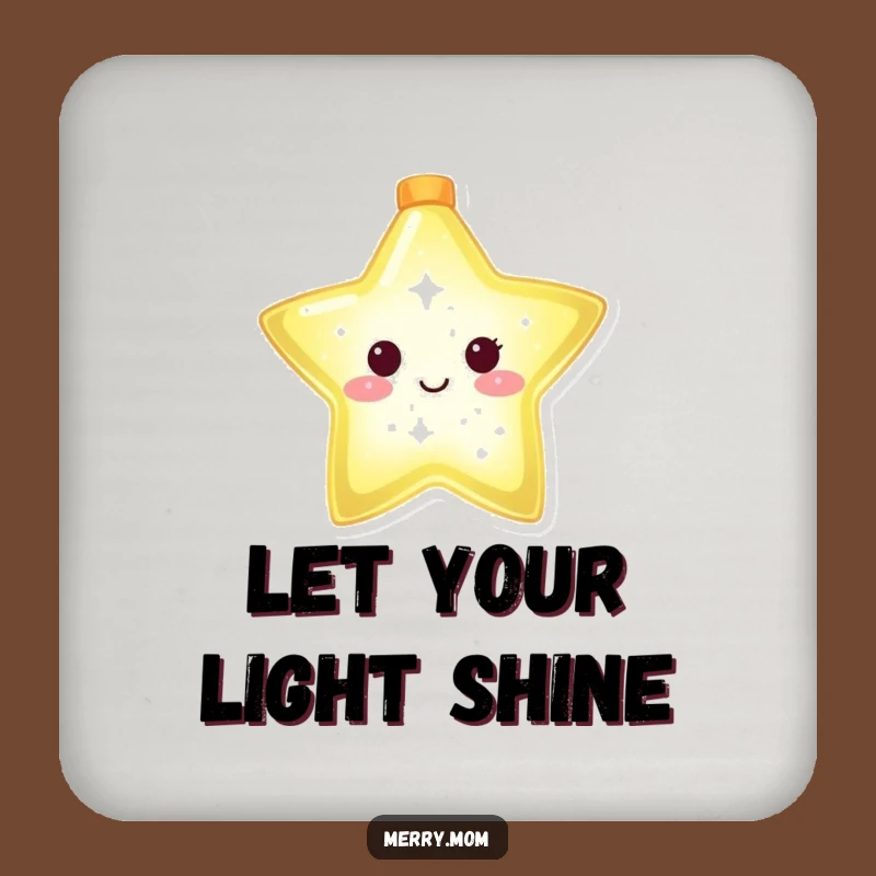 Funny Christmas Star Coaster Set for Celestial Table Protection