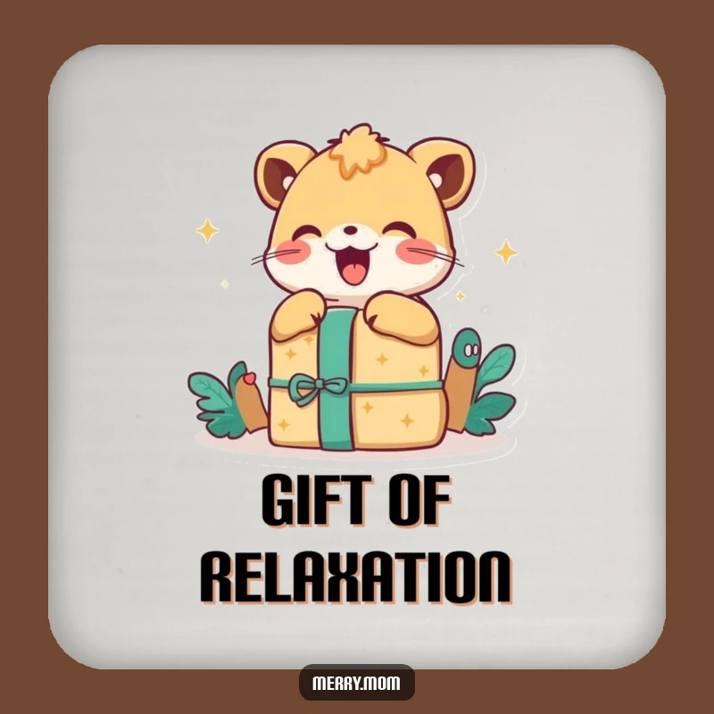 Happy Animal Gift Coaster: Protect Surfaces with Excitement, Humorous Gift