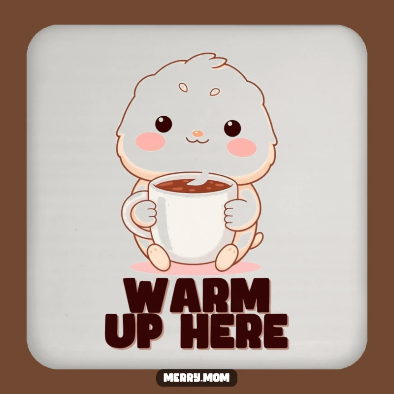 Funny Cozy Creature Coaster: Cocoa Mug Protection, Perfect Funny Gift