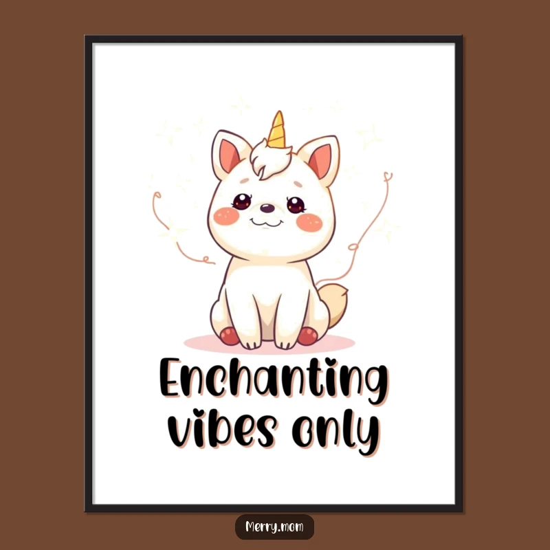 Funny Gleeful Animal Fairy Lights Poster - Festive Wall Art Gift