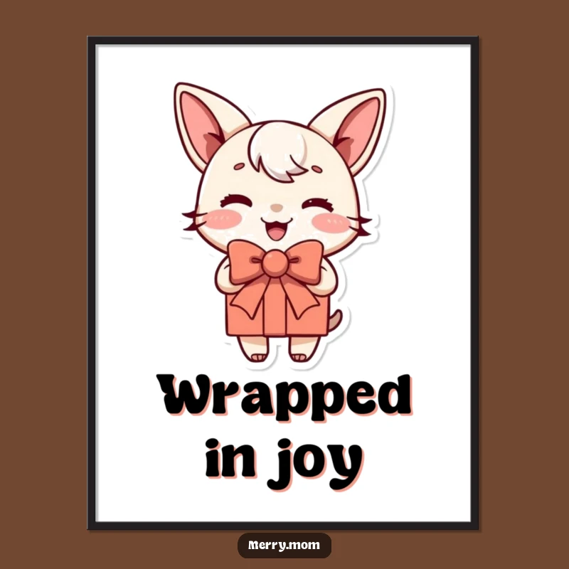 Funny Present Poster, Bring Joyful Vibes to Your Wall Decor