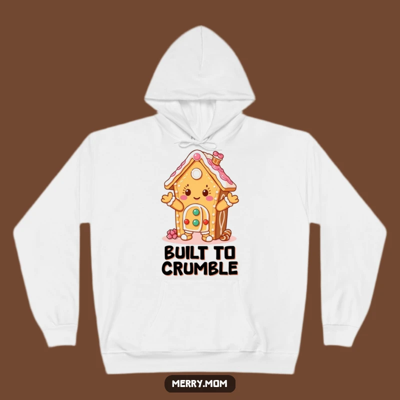 Cozy Funny Dancing Gingerbread House Hoodie for Warm Holiday Hugs