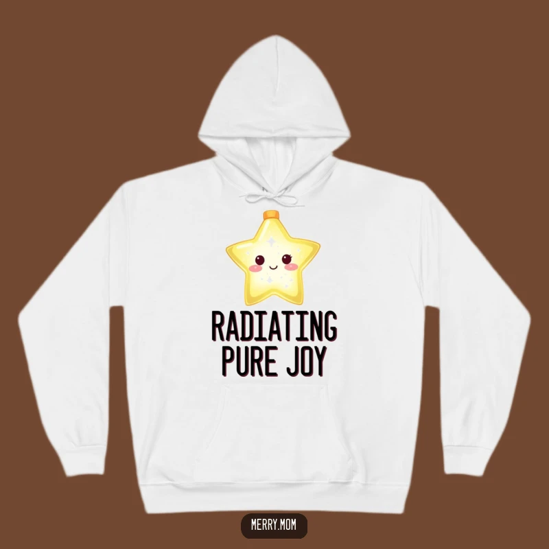 Cozy Funny Christmas Star Hoodie for Luminous Warmth