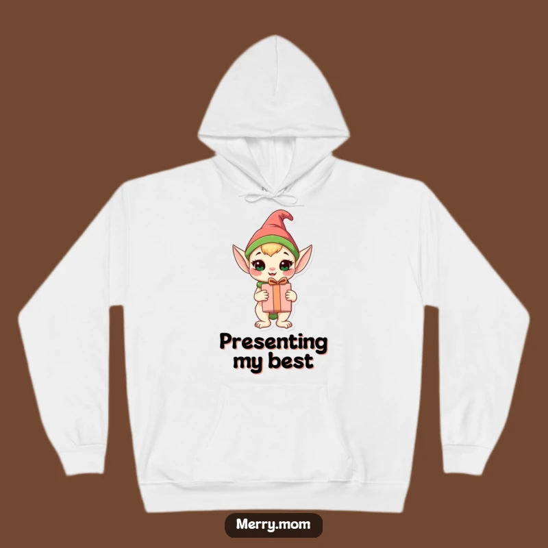 Cozy Funny Elf Animal Hoodie: Happy Gift Holder, Warm Funny Gift!