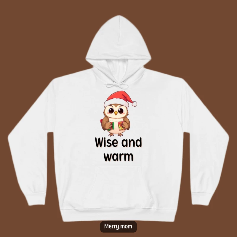Cozy Funny Owl Santa Hoodie - Warm & Wise Holiday Gift
