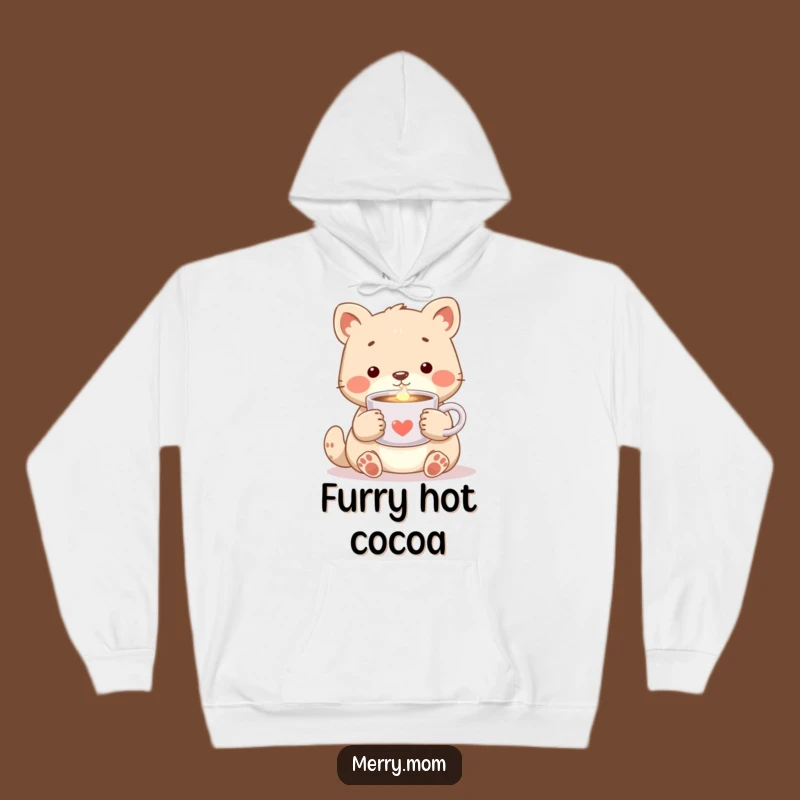 Cozy Animal Cocoa Hoodie: Warm Glow, Soft Comfort, Perfect Humorous Gift