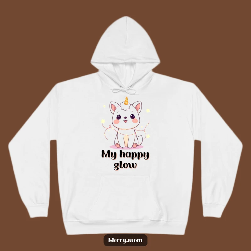 Funny Gleeful Animal Fairy Lights Hoodie: Cozy Magical Sweatshirt, Perfect Funny Gift