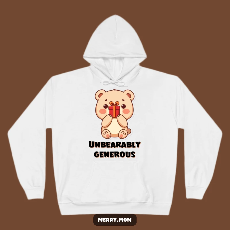 Cozy Funny Bear Present Hoodie: Warm & Adorable Gift for Bear Fans