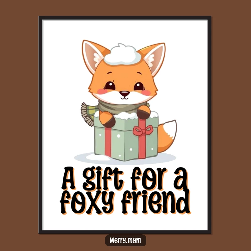 Free Printable Playful Fox Wall Art - Sneaky & Funny Downloadable Decor!