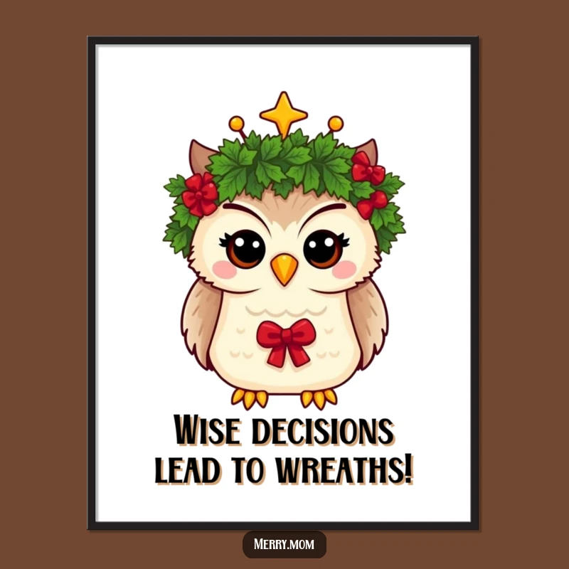 Free Printable Whimsical Owl Wall Art - Royal & Funny Downloadable Decor!