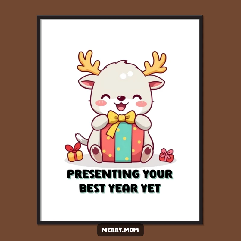 Funny Free Printable Wall Art: Festive Creature Gift - Whimsical Decor