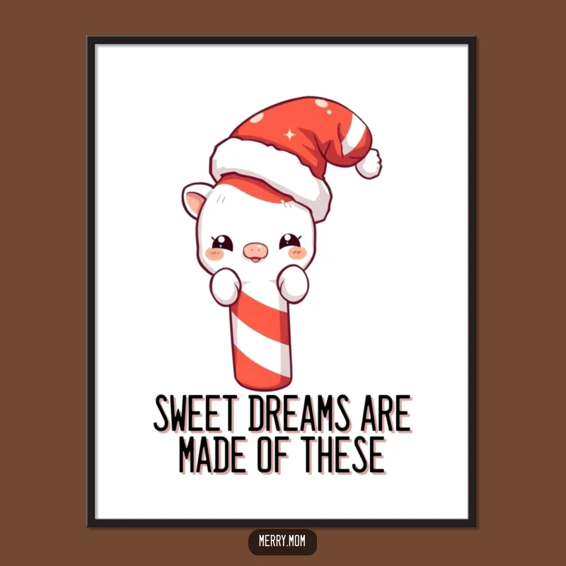 Funny Free Printable Wall Art: Santa Creature - Holiday Downloadable Decor