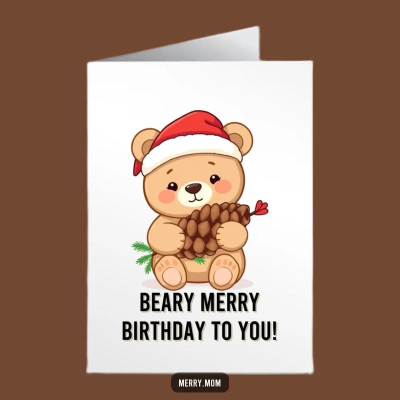 Free Printable Bear Hug Birthday Card - Cute & Funny Downloadable Gift!
