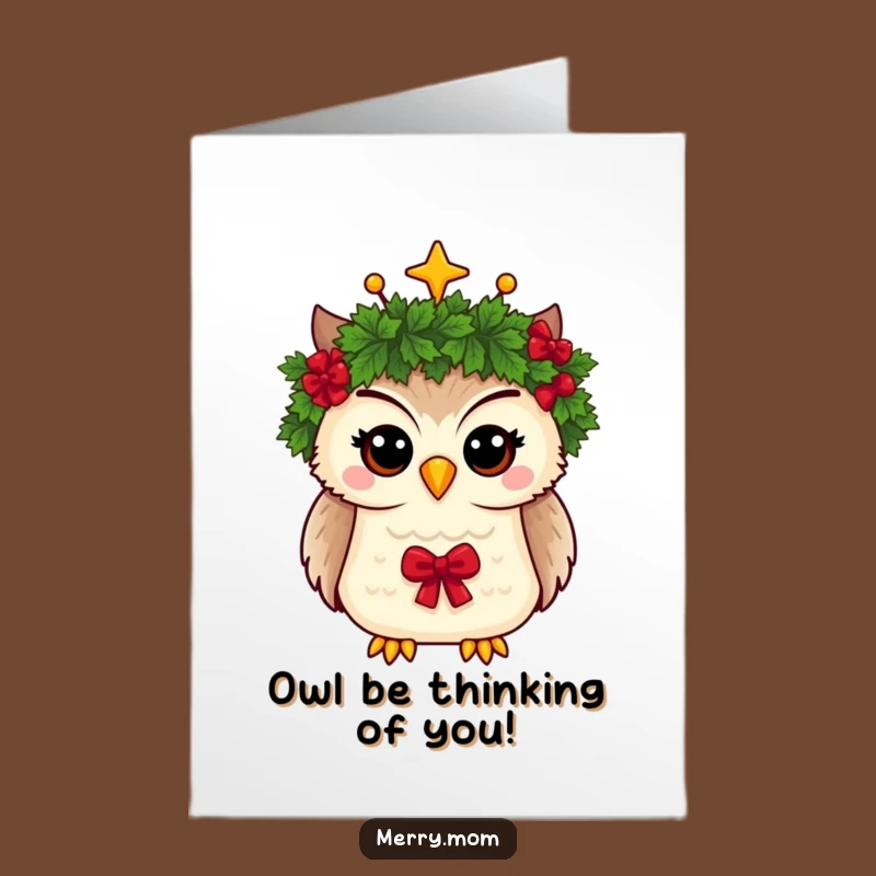 Free Printable Whimsical Owl Birthday Card - Royal & Funny Downloadable Gift!