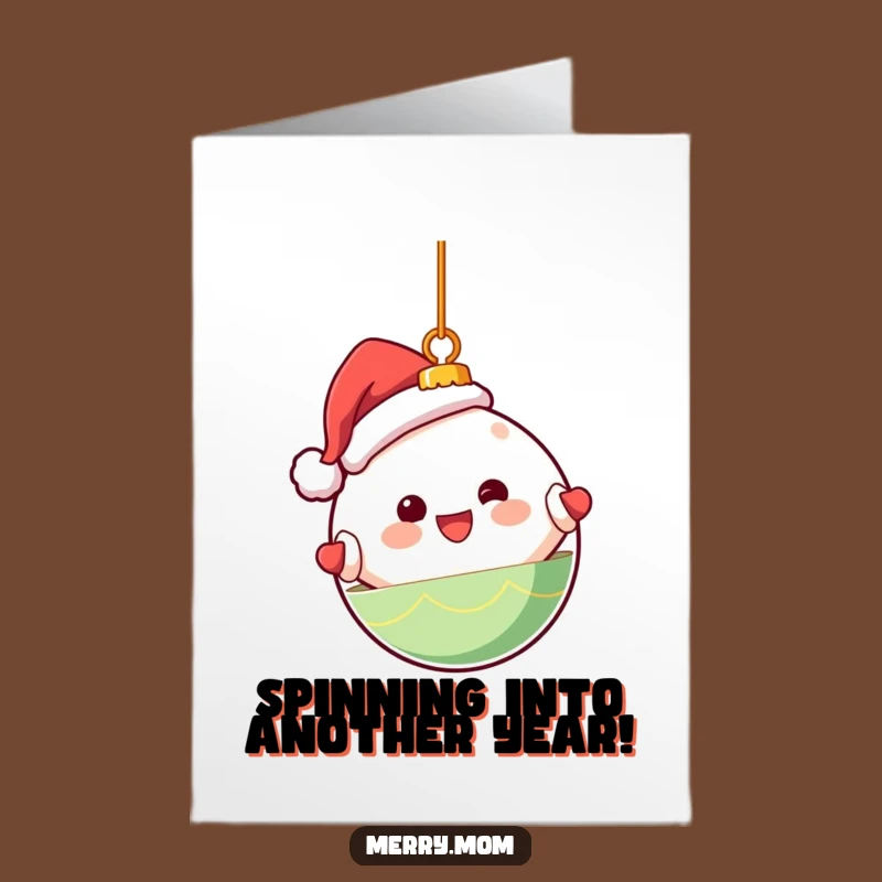 Free Printable Birthday Card: Kawaii Ornament Spinning Happily Funny Downloadable Gift