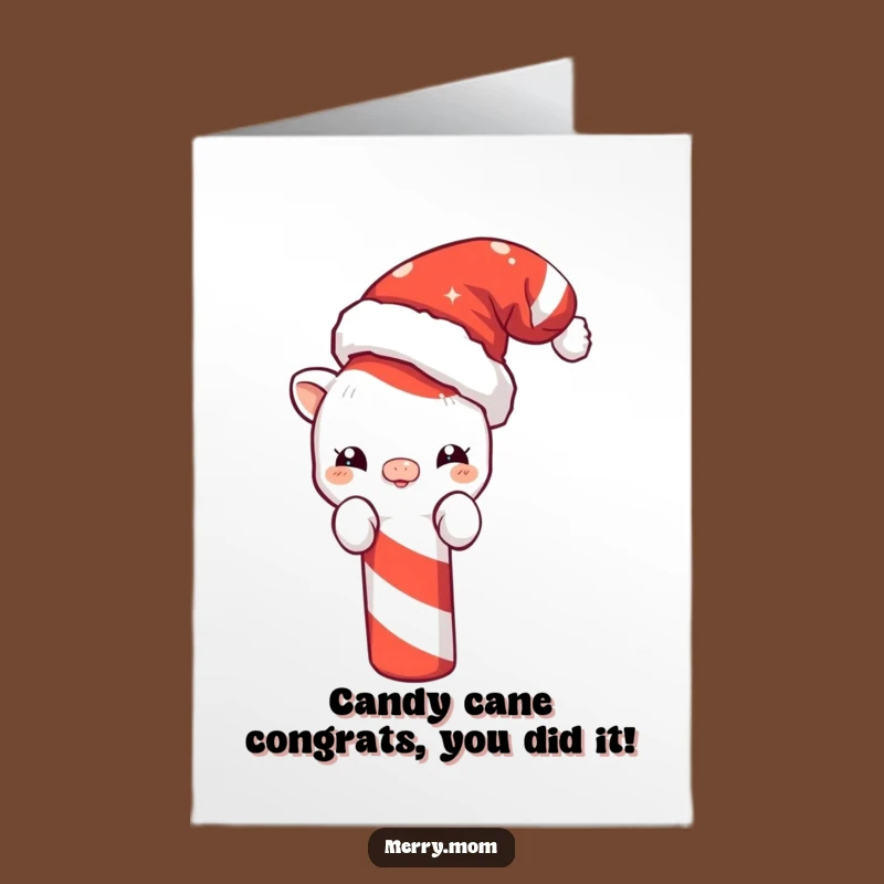 Free Printable Congrats Card: Santa Creature - Funny Downloadable Gift