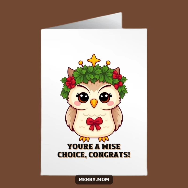 Free Printable Owl Congrats Card - Regal & Funny Downloadable