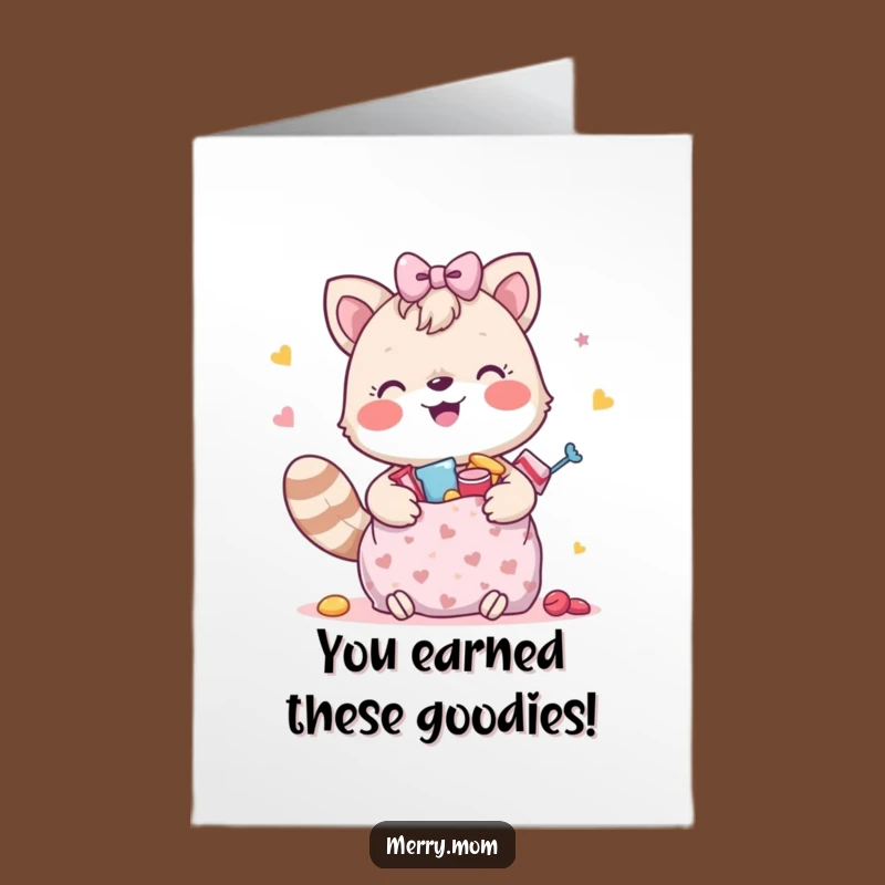 Free Printable Happy Animal Treat Gift Bag Congratulations Card - Joyful Downloadable Gift