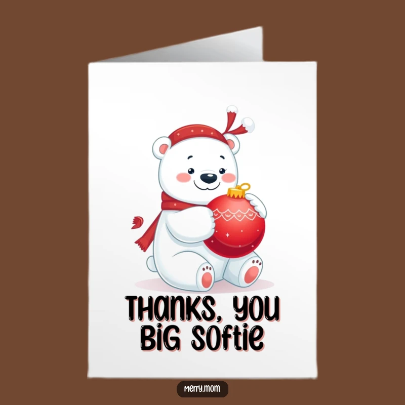 Charming Free Printable Thank You Card: Polar Bear's Warm Thanks - Downloadable Gift
