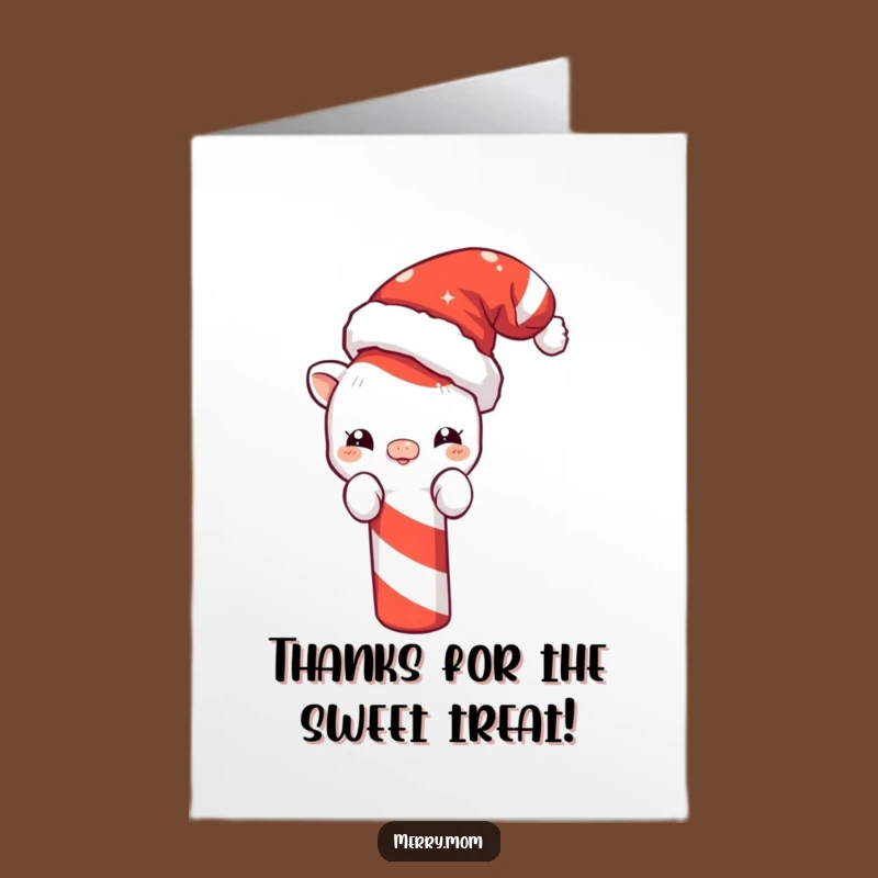 Free Printable Thank You Card: Santa Creature - Humorous Downloadable Gift