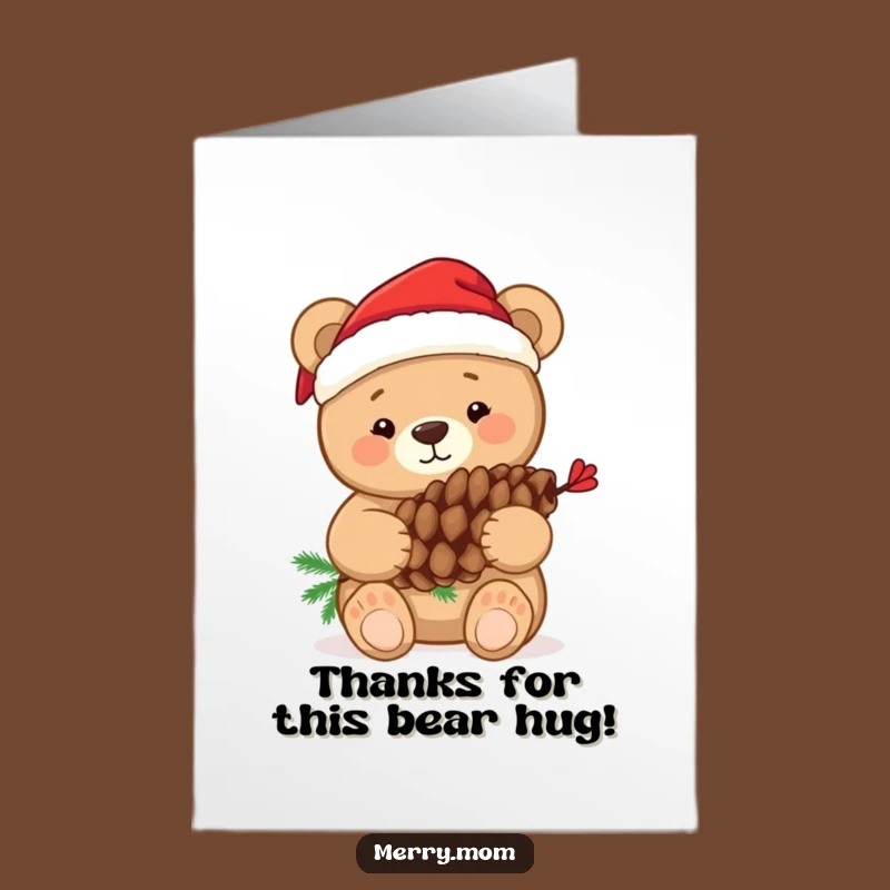 Free Printable Bear Hug Thank You Card - Cozy Downloadable Appreciation!