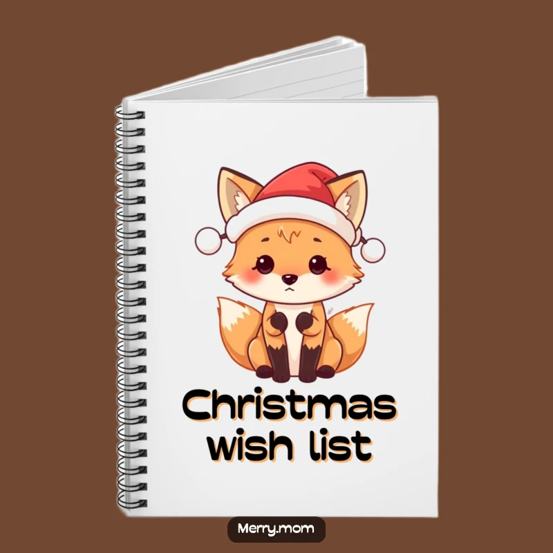 Funny Santa Fox Notebook: Festive Animal Journal for Ideas