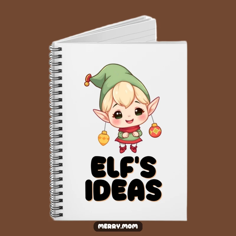 Notebook: Funny Elf Hanging Ornaments - Jot Down Holiday Plans!