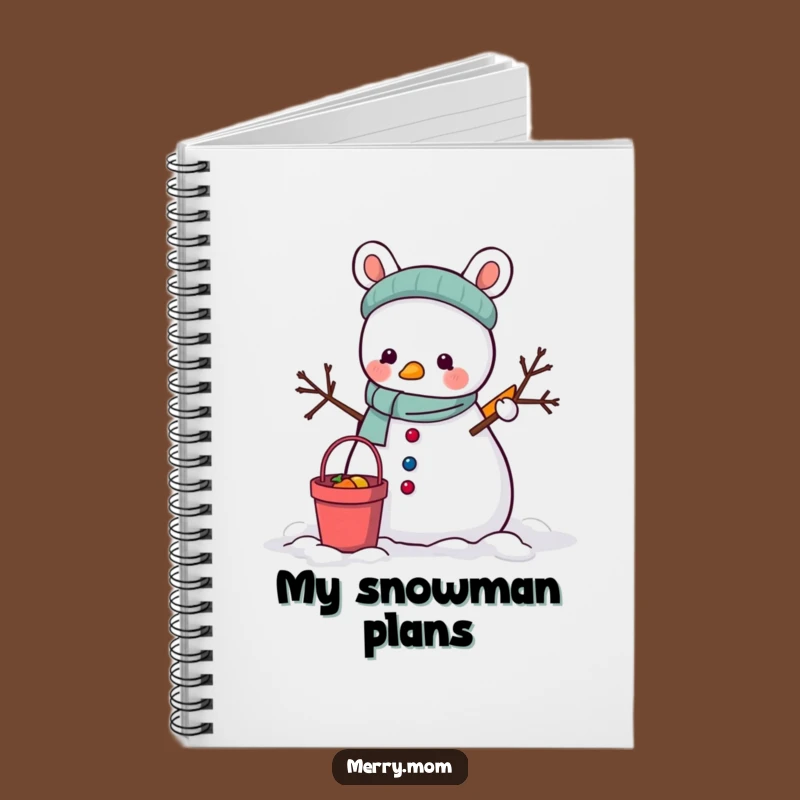 Funny Animal Snowman Notebook: Winter Creator Journal, Ideal Funny Gift