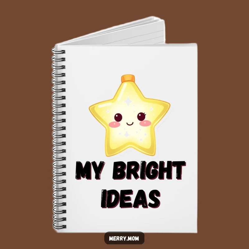 Funny Christmas Star Notebook for Jotting Down Bright Ideas