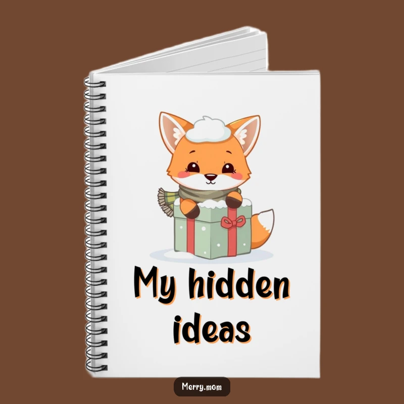 Funny Fox Scarf Gift Notebook: Jot Down Winter Adventures