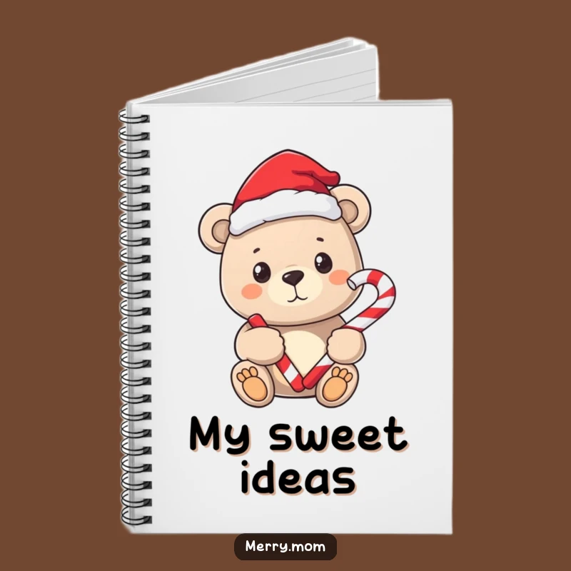 Funny Bear Santa Notebook - Jot Down Sweet Holiday Ideas