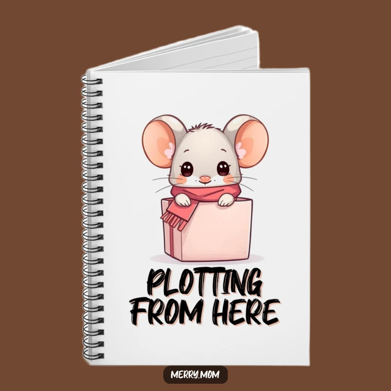 Funny Kawaii Mouse Gift Box Notebook - Cute & Humorous Journal for Ideas