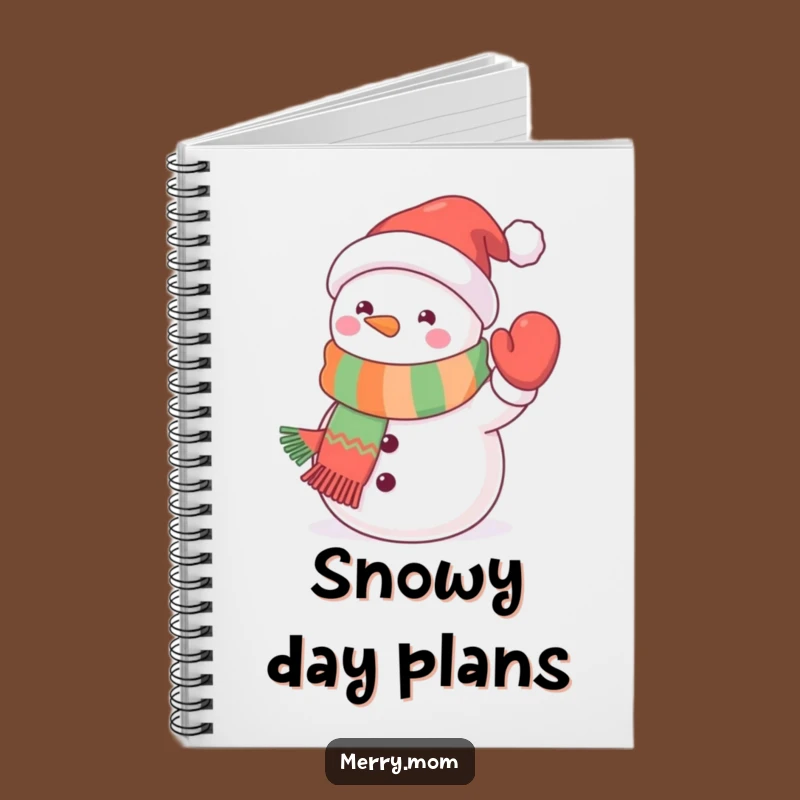 Funny Kawaii Snowman Notebook: Scarf Journal, Great Funny Gift